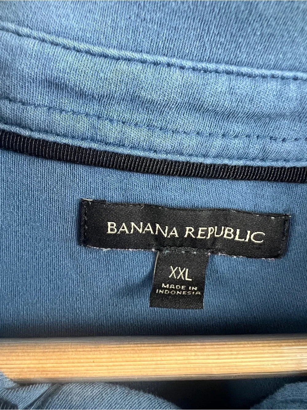 Banana Republic Long-Sleeve Polo - Slate Blue SKU20036